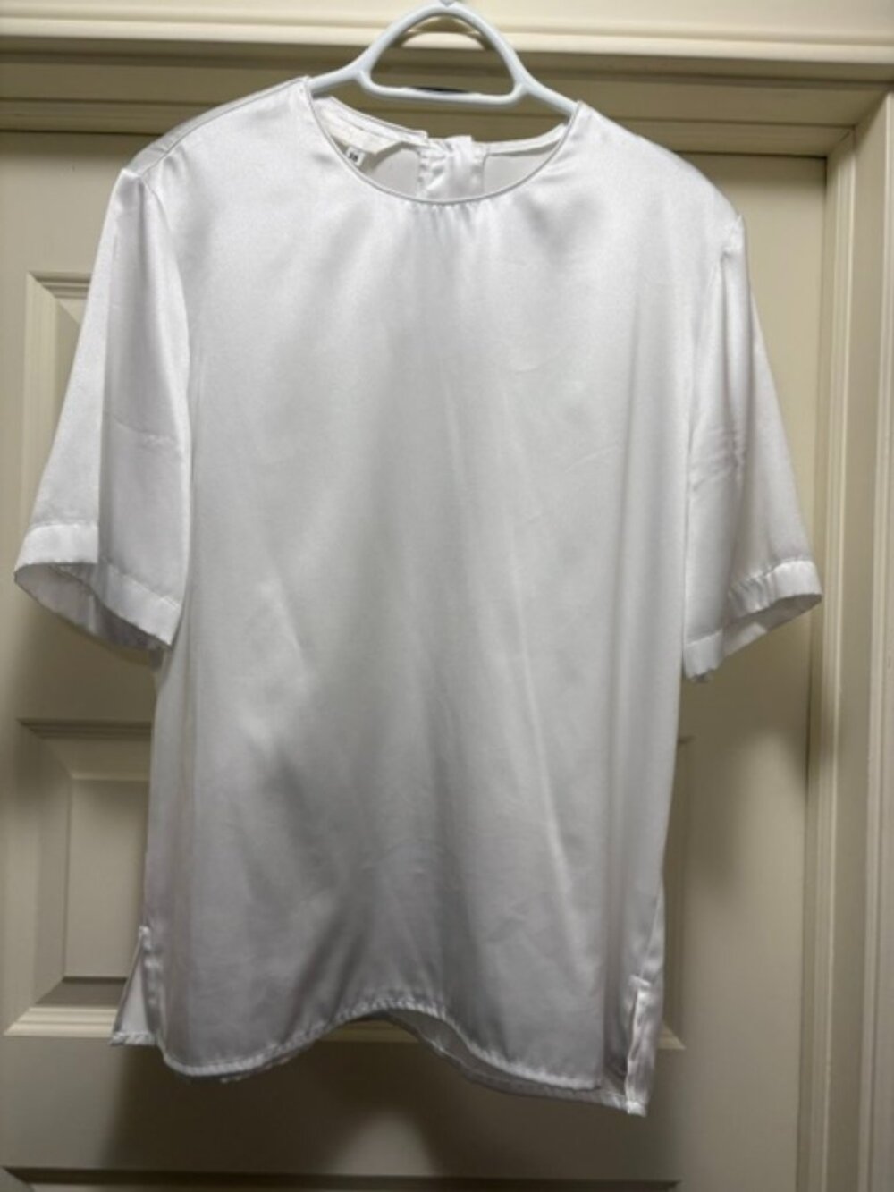 Bianca Nygard White Short Sleeve Blouse